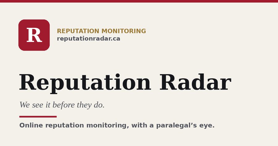 Reputation Radar