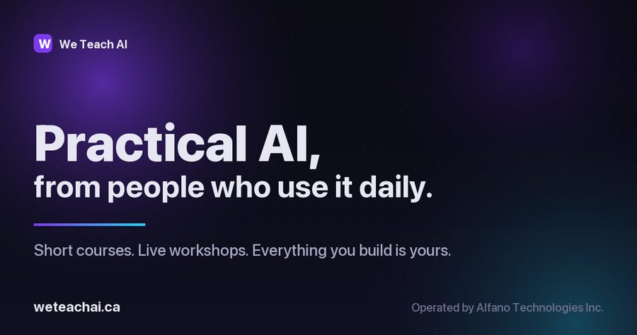 We Teach AI